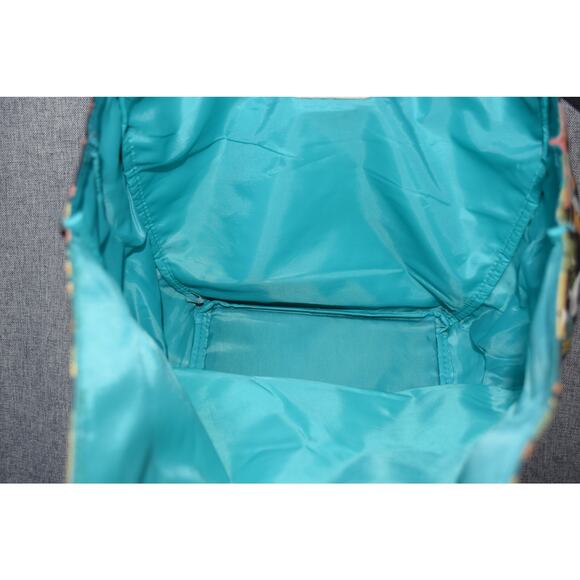 Neiman Marcus Retro Mod Print Bamboo Handle Tote Bag - Picture 3 of 3